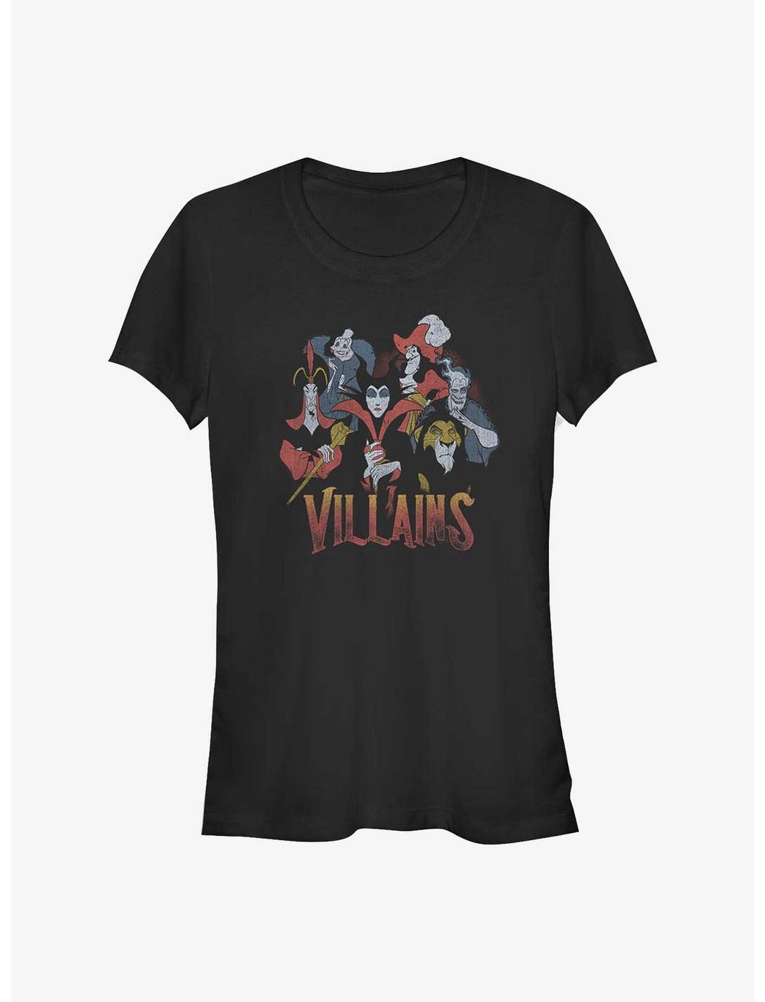Disney Villains Villains Vintage Girls T-Shirt