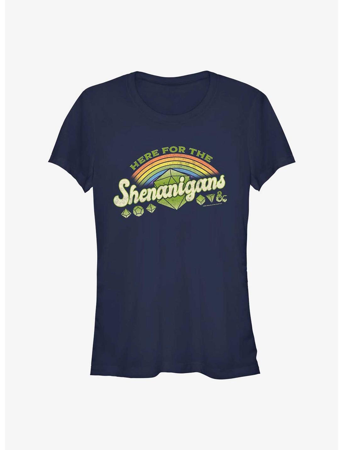 Dungeons And Dragons Here For Shenanigans Girls T-Shirt