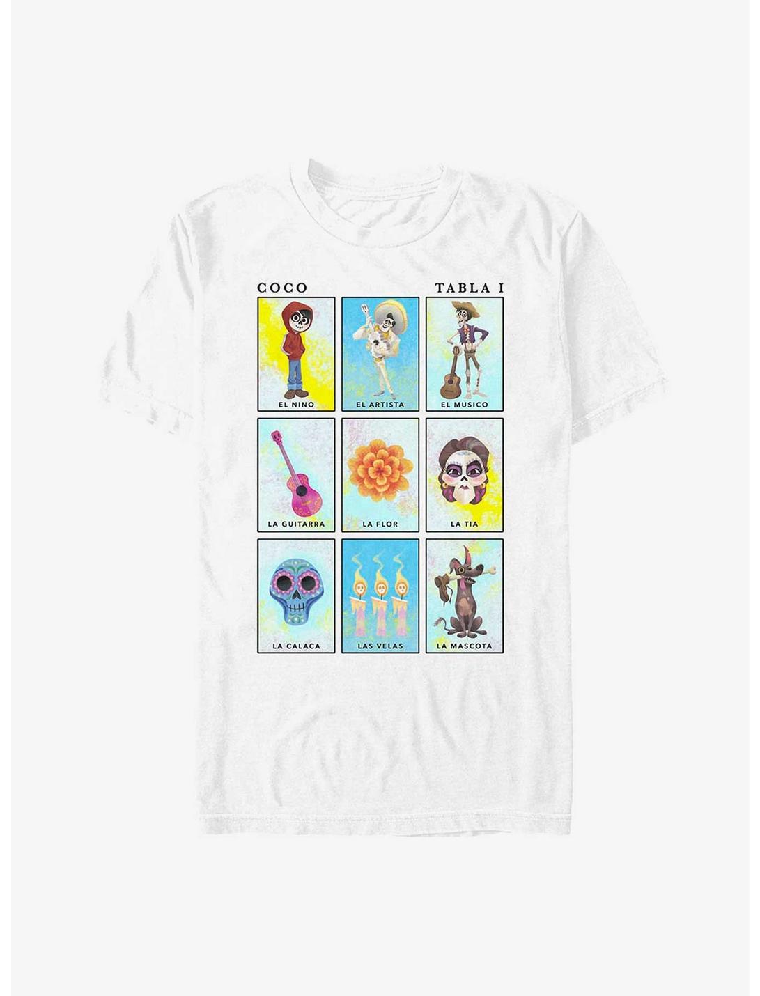 Disney Pixar Coco Character Cards Heavyweight T-Shirt