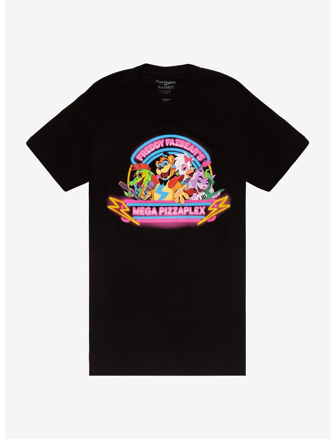 Five Nights At Freddy's Neon Sign Group T-Shirt