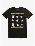 Hands Off Eizouken Black Face Poses T-Shirt