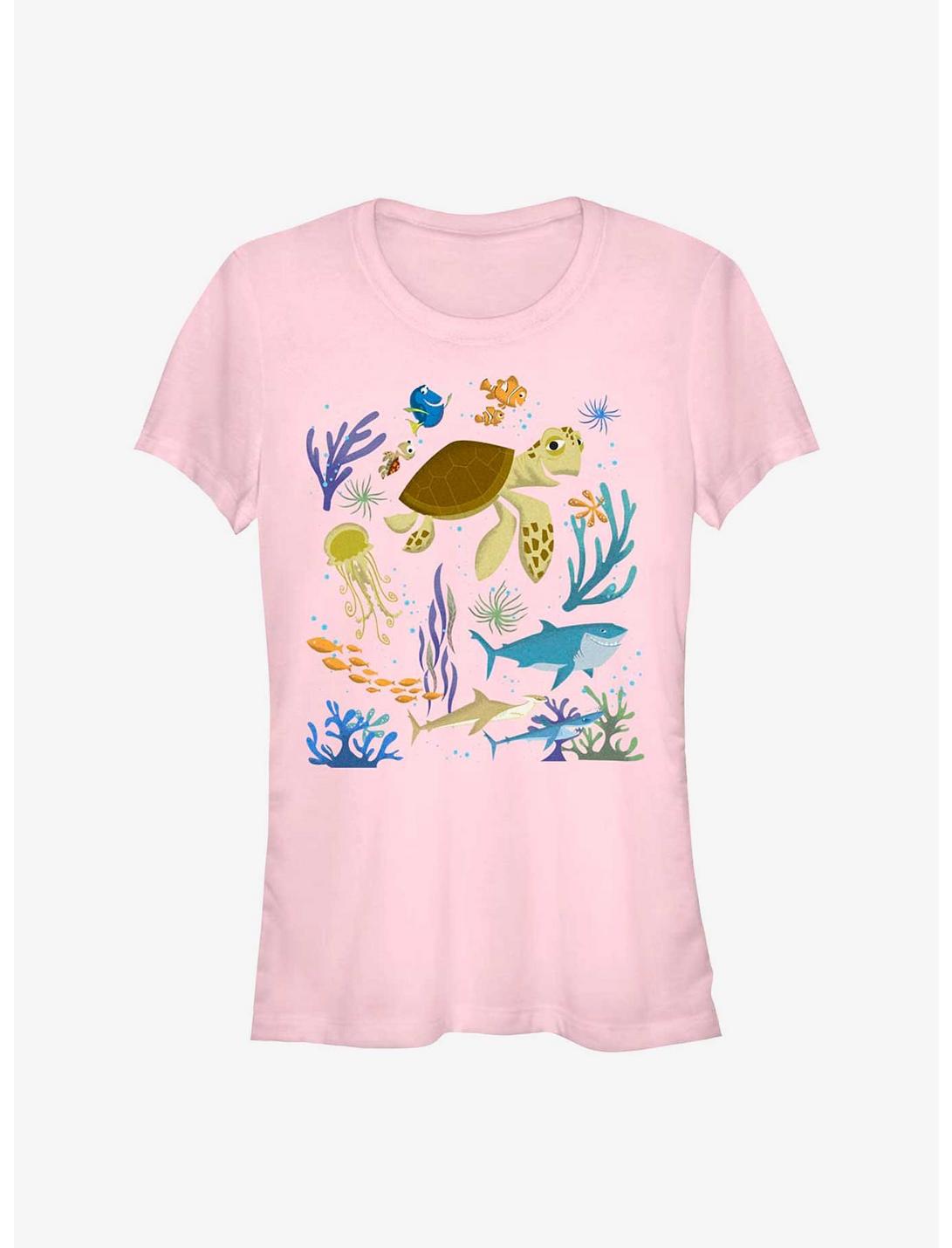 Disney Pixar Finding Nemo Earth Day Sea Scene Girls T-Shirt