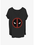 Marvel Deadpool Eyes Girls T-Shirt Plus Size