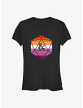 Dungeons & Dragons Lesbian Pride Dice Pride T-Shirt