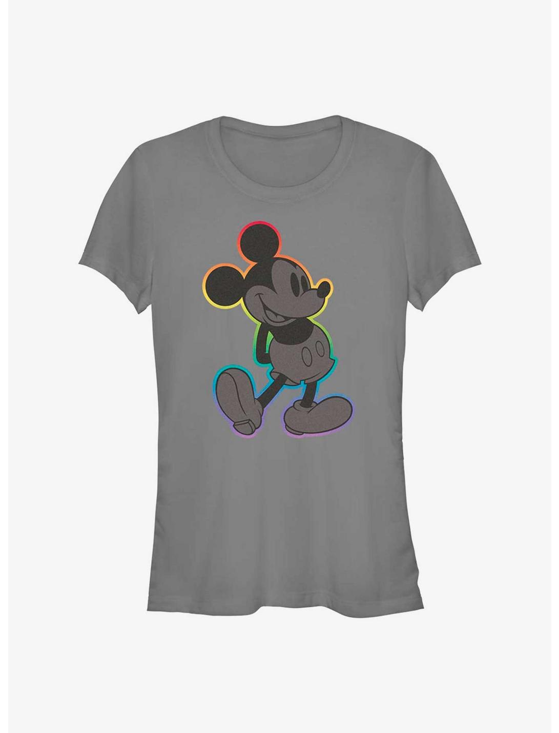 Disney Mickey Mouse Mickey Rainbow Outline Pride T-Shirt