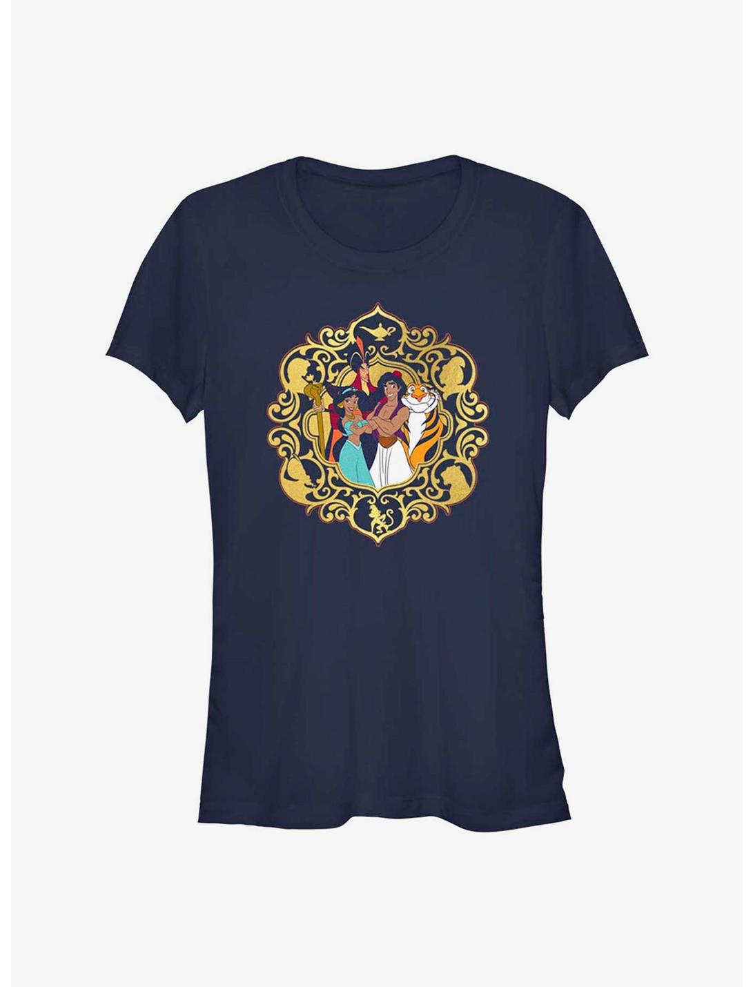 Disney Aladdin Group Together Frame Girls T-Shirt