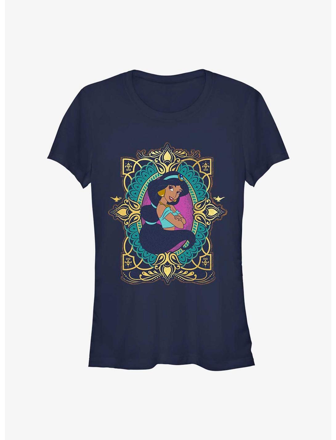 Disney Aladdin Jasmine Badge 30th Anniversary Girls T-Shirt