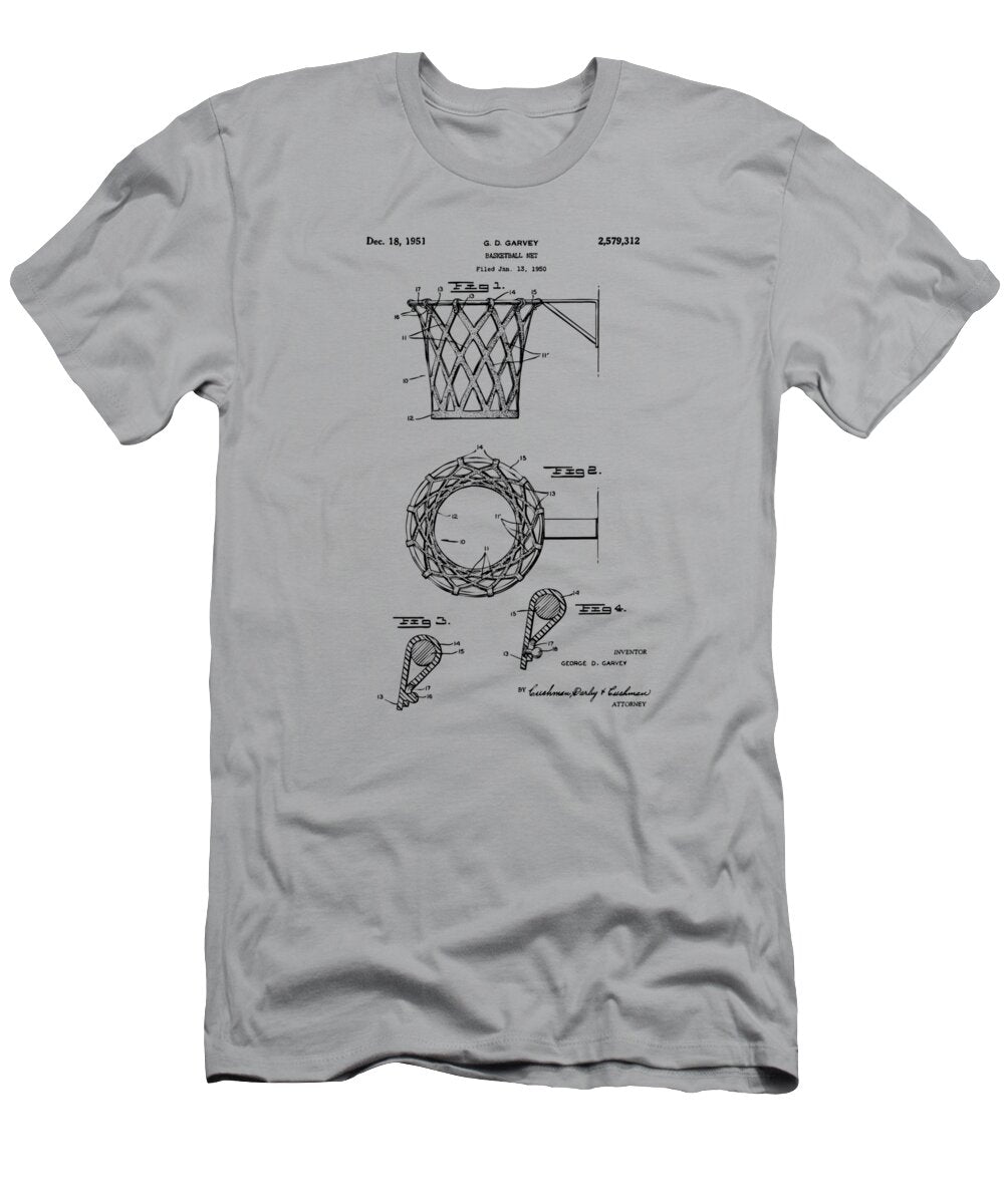1951 Basketball Net Patent Vintage Nikki Marie Smith T-Shirt