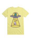 Kawaii Cat Abduction By Alien T-Shirt