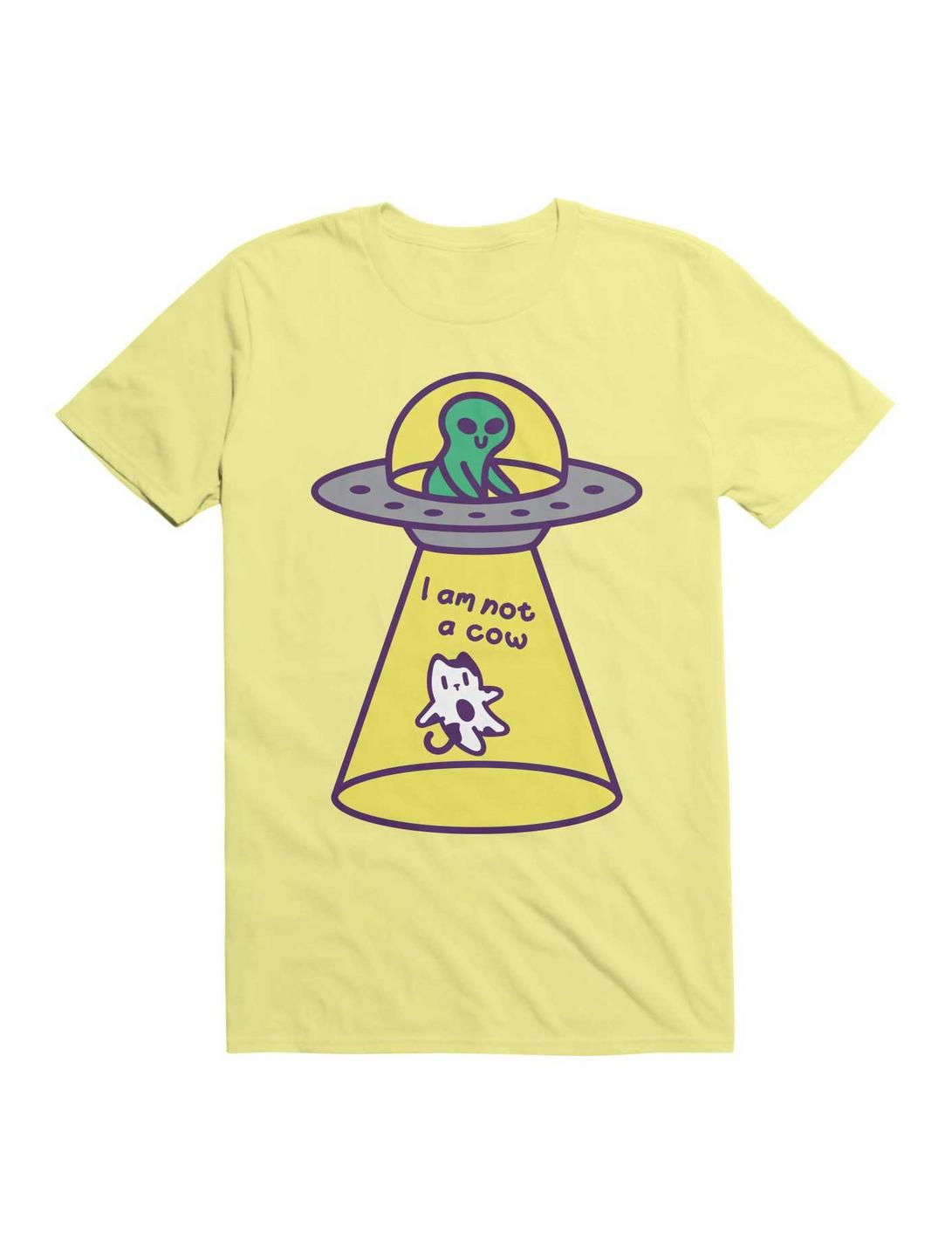 Kawaii Cat Abduction By Alien T-Shirt