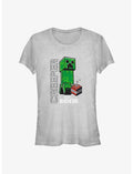 Minecraft Creepers Go Boom Girls T-Shirt