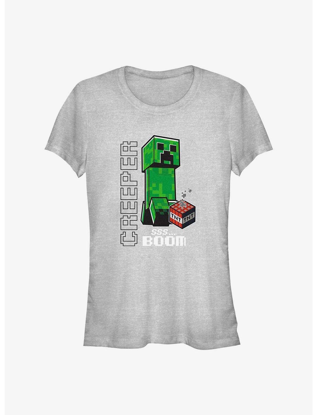 Minecraft Creepers Go Boom Girls T-Shirt
