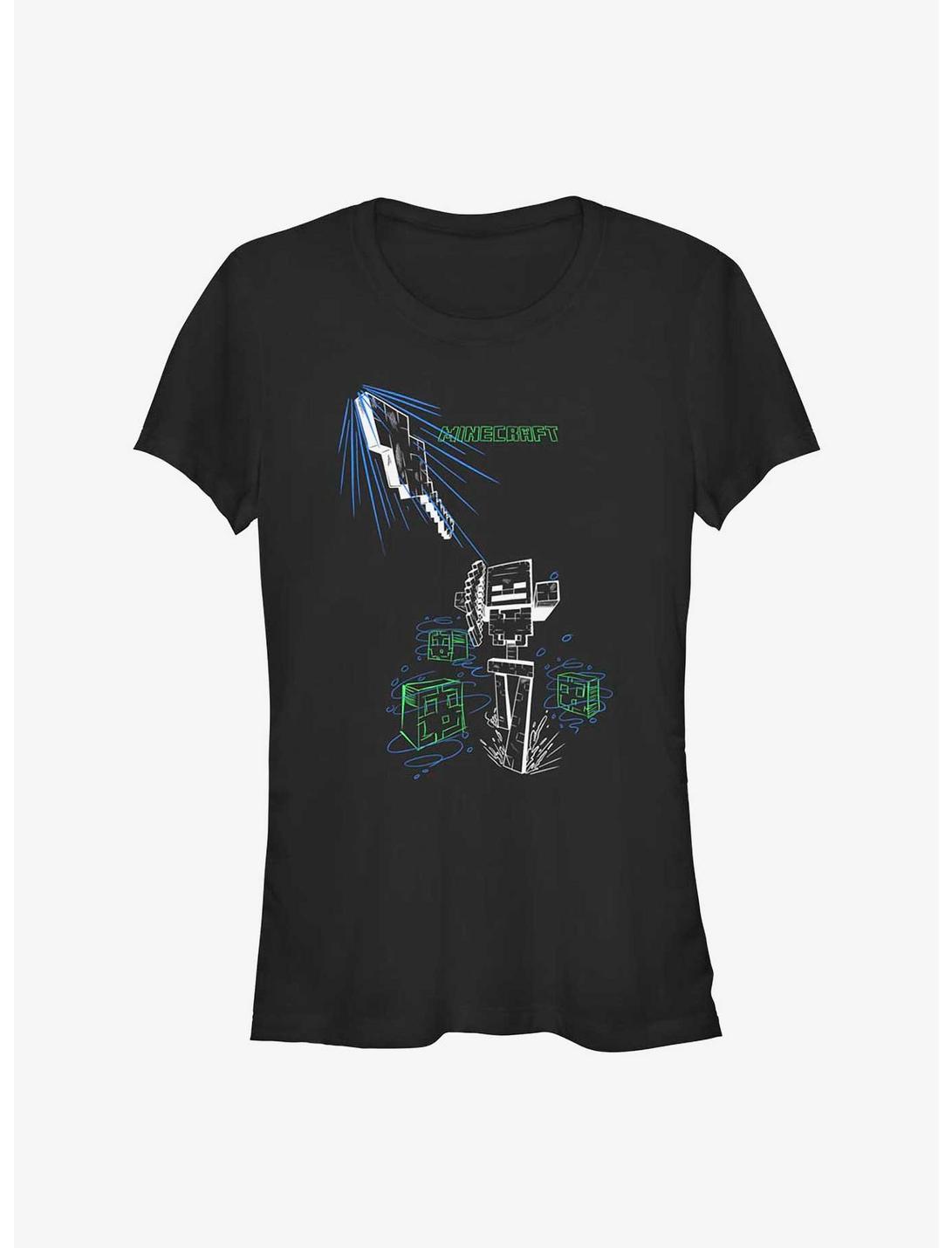 Minecraft Skeleton Shot Girls T-Shirt