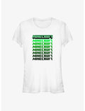 Minecraft Logo Stacked Girls T-Shirt