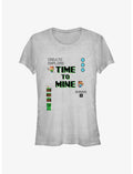 Minecraft Time To Mine Girls T-Shirt