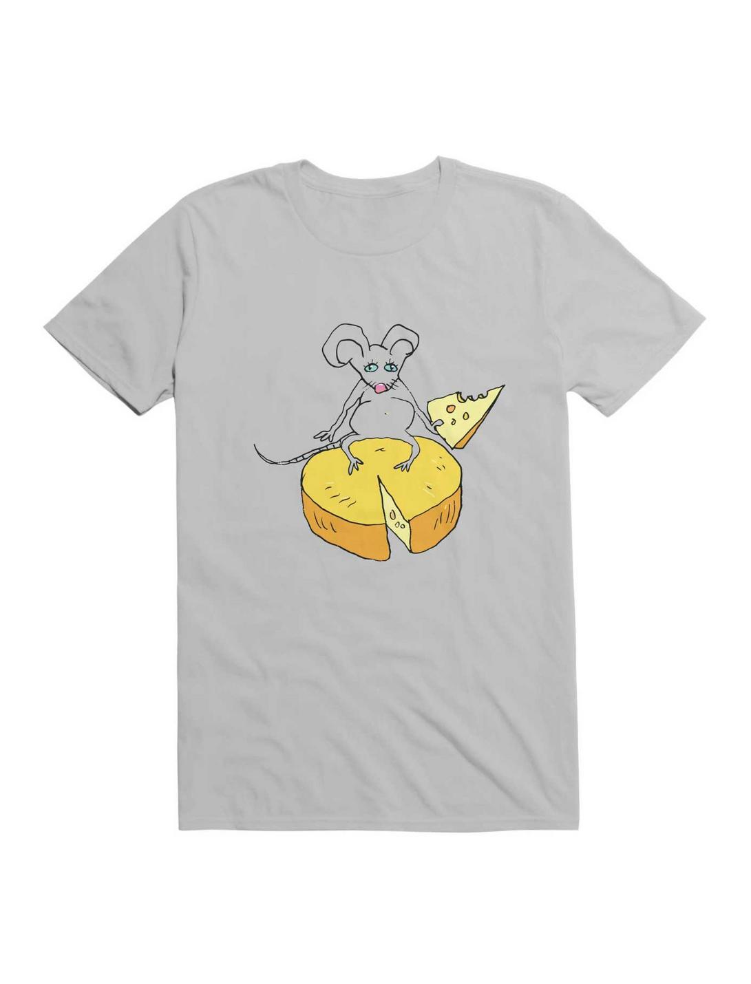Kawaii Funny Mouse With Cheese T-Shirt