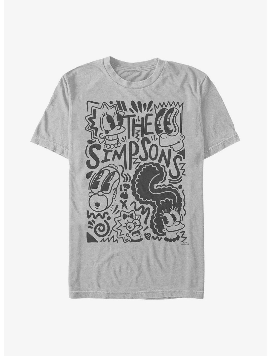 The Simpsons Pop Art Family Heavyweight T-Shirt