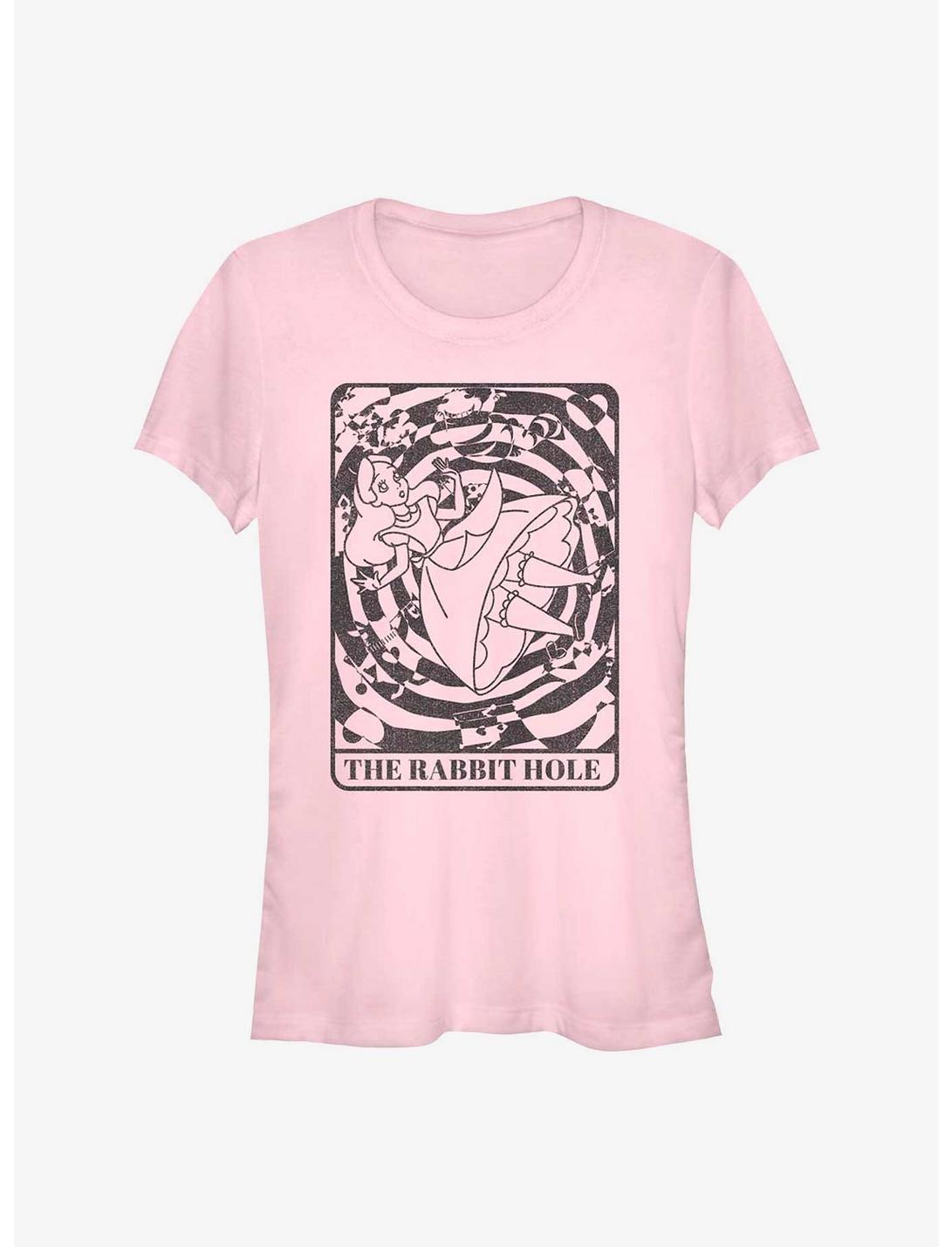 Disney Alice in Wonderland The Rabbit Hole Card Girls T-Shirt