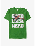 Marvel Deadpool Good Luck Nerd T-Shirt