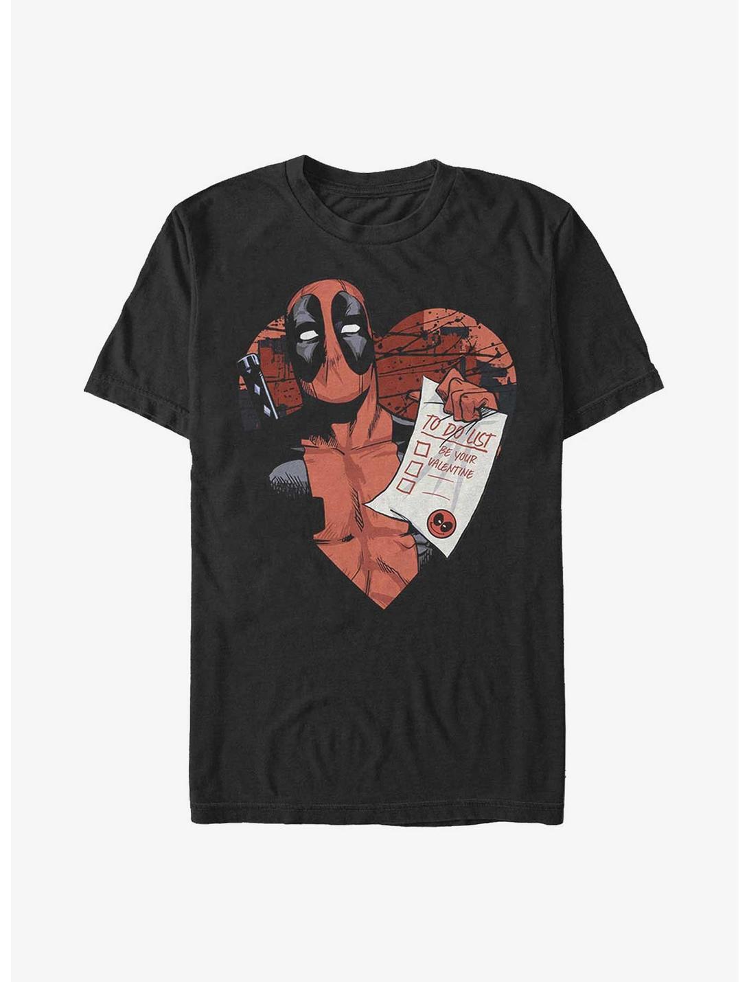 Marvel Deadpool To Do List T-Shirt