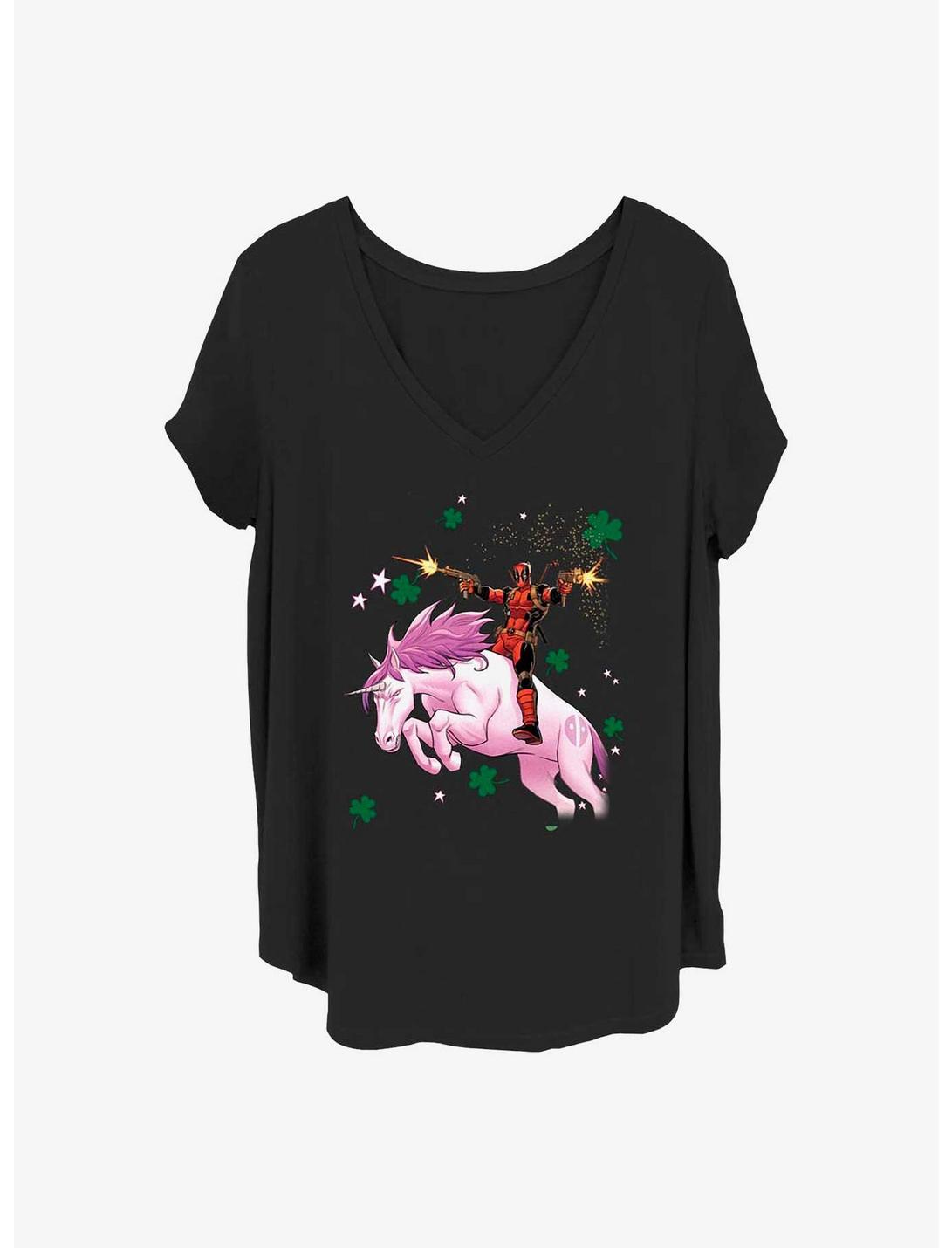 Marvel Deadpool Lucky Unicorn Girls T-Shirt Plus Size
