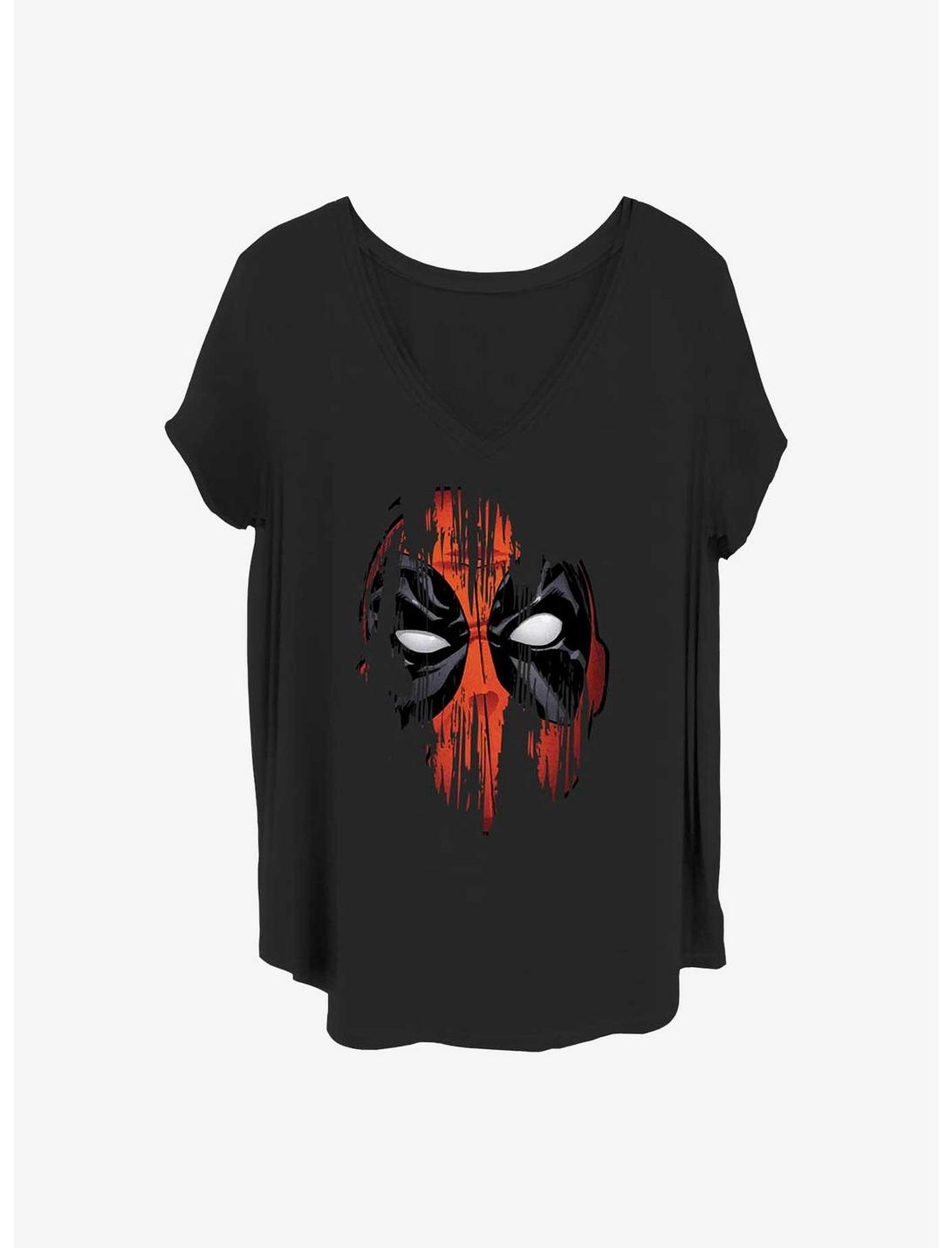 Marvel Deadpool Painted Face Girls T-Shirt Plus Size