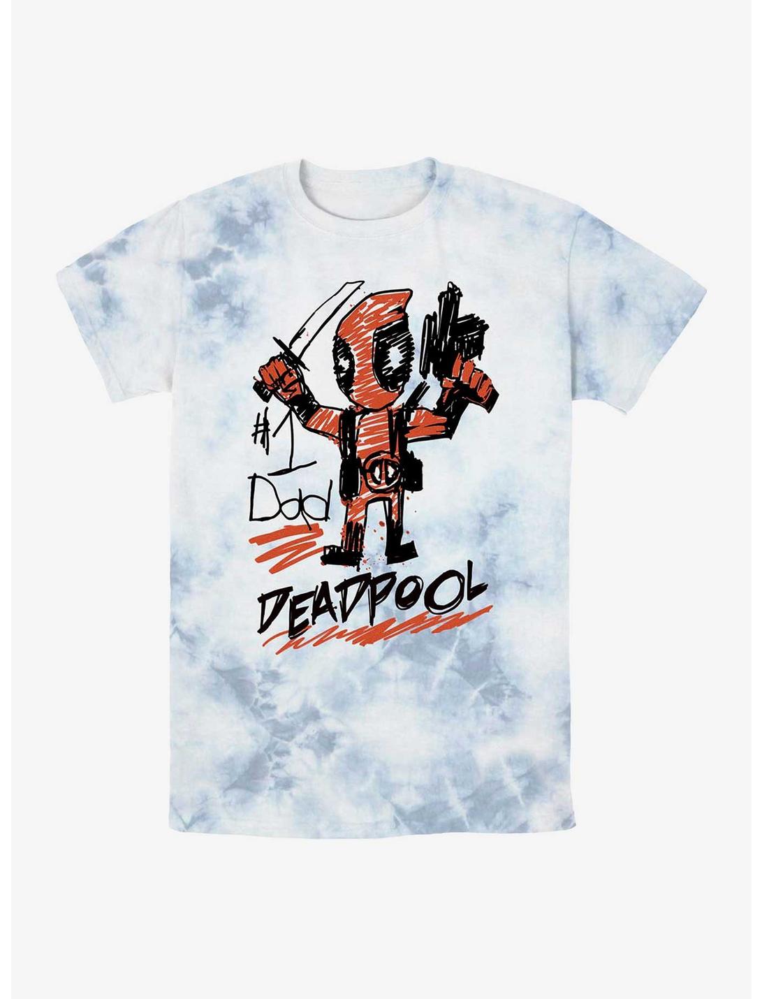 Marvel Deadpool Number One Dad Tie-Dye T-Shirt