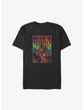 Marvel Deadpool Believe In Yourself Rainbow Big & Tall T-Shirt