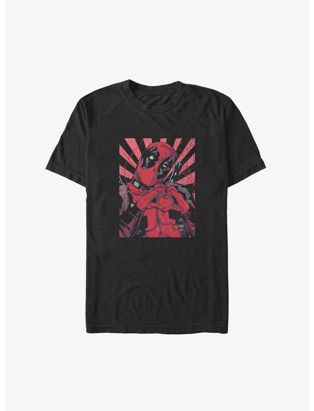 Marvel Deadpool Heart Sign Big & Tall T-Shirt