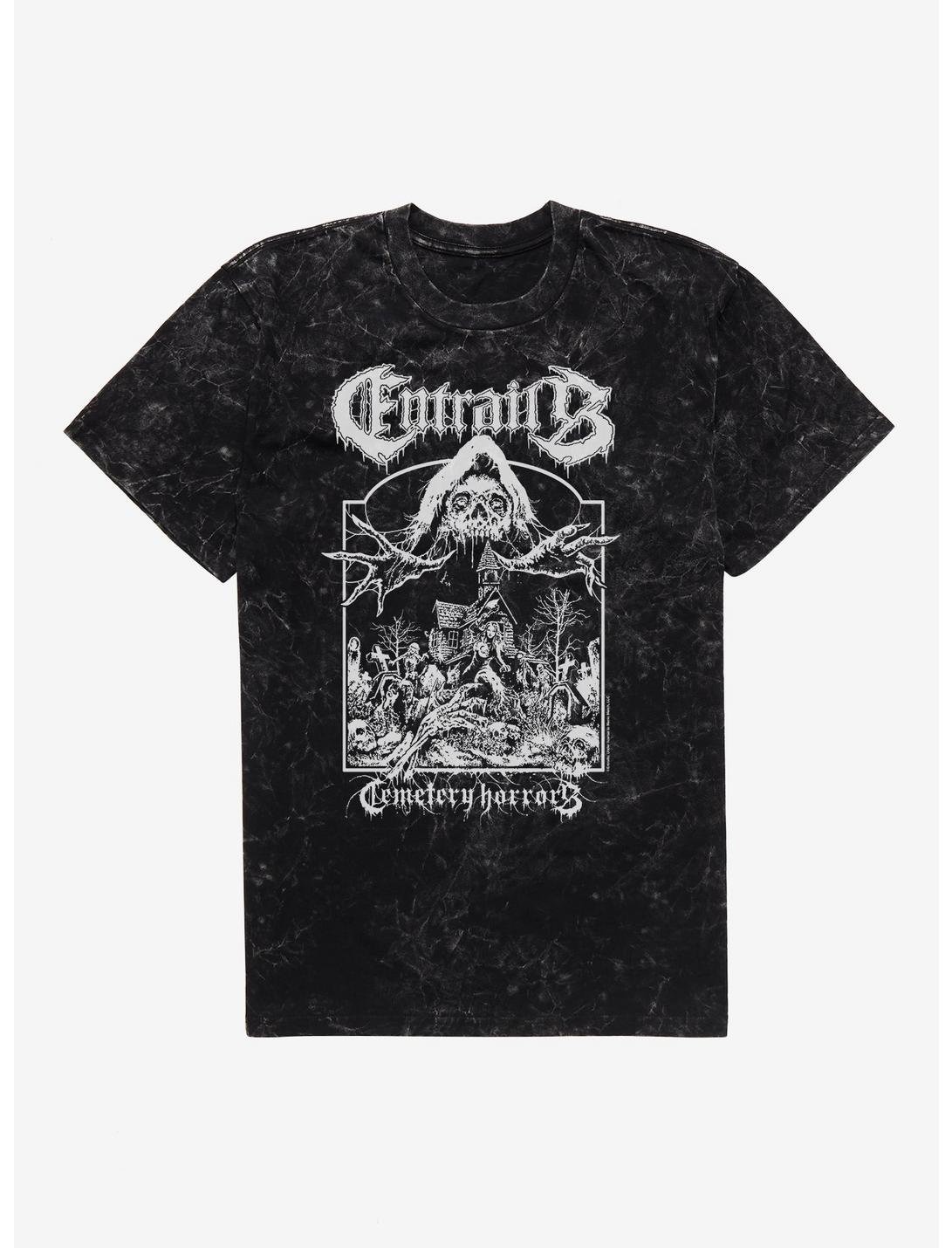Entrails Cemetery Horrors Mineral Wash T-Shirt