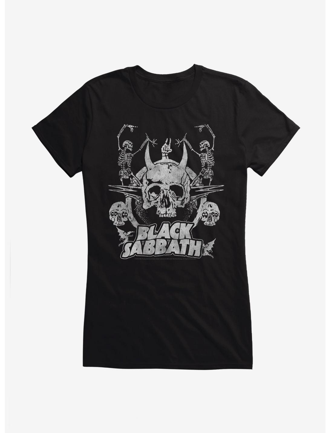 Black Sabbath Dancing Skeletons Girls T-Shirt