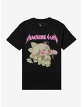 Machine Gun Kelly Pink Skull Boyfriend Fit Girls T-Shirt