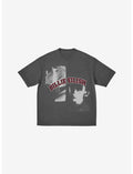 Billie Eilish Double Portrait Grey Boyfriend Fit Girls T-Shirt
