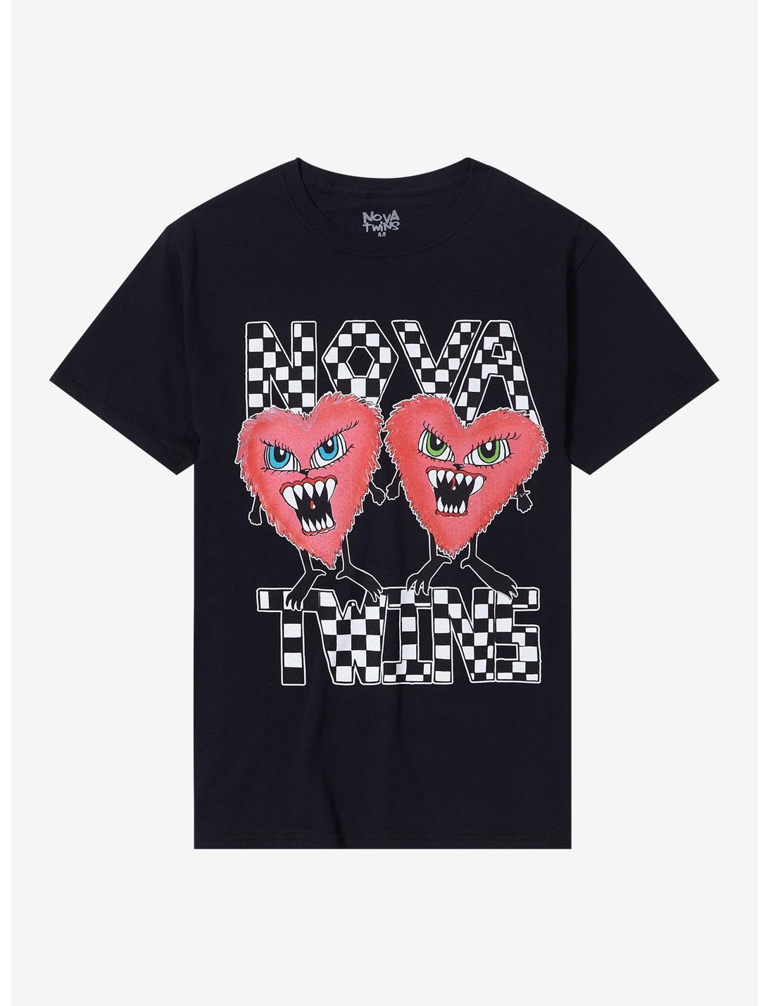 Nova Twins Twon Hearts Boyfriend Fit Girls T-Shirt