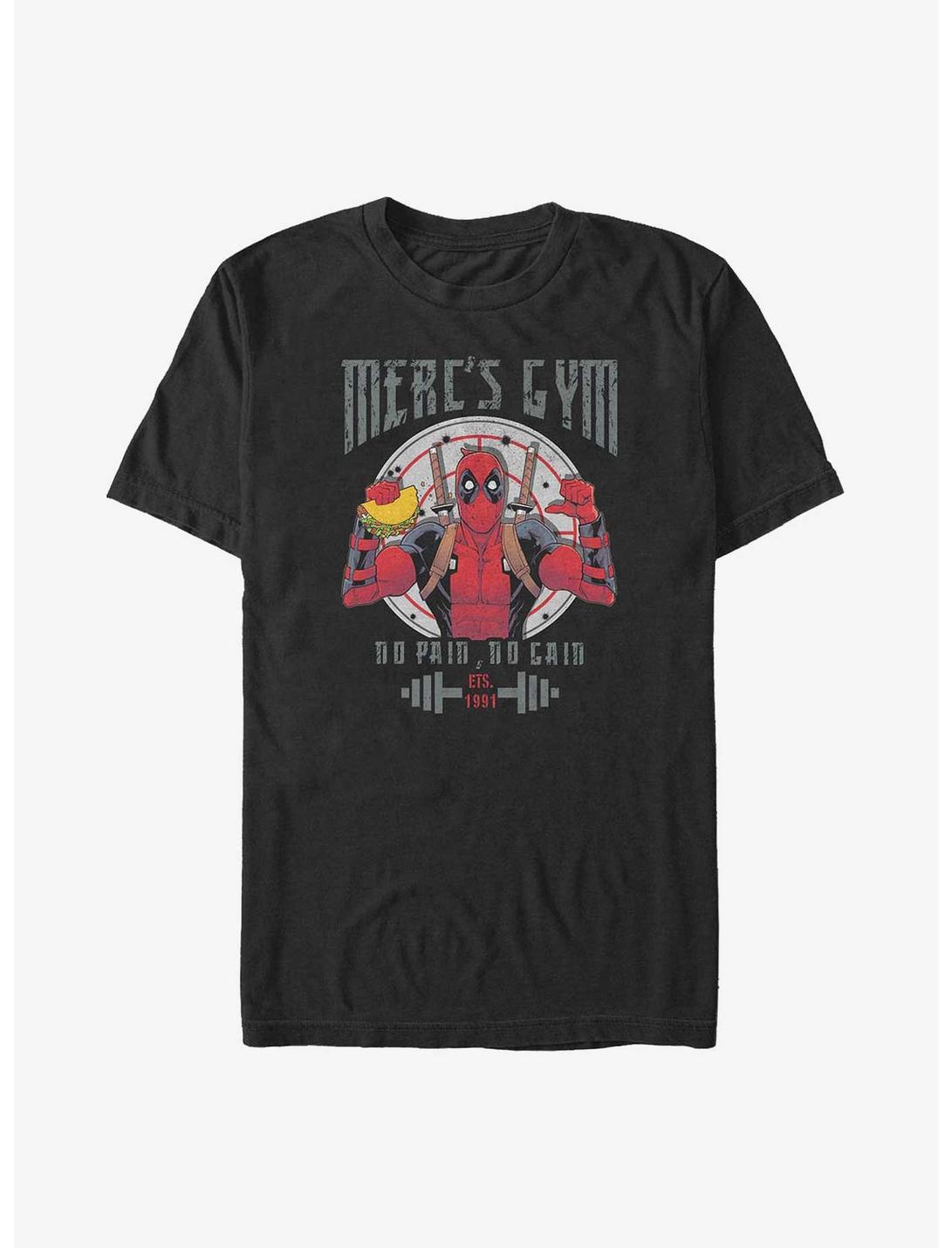 Marvel Deadpool Merc's Gym No Pain No Gain Big & Tall T-Shirt