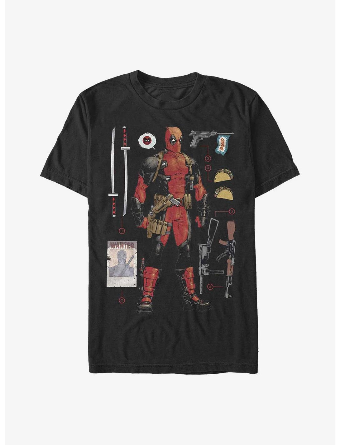 Marvel Deadpool Items Extra Soft T-Shirt