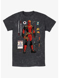 Marvel Deadpool Mercenary Items Mineral Wash T-Shirt