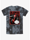 Marvel Deadpool Call Me Poster Tie-Dye T-Shirt