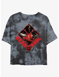 Marvel Deadpool Dead Gang Girls Tie-Dye Crop T-Shirt