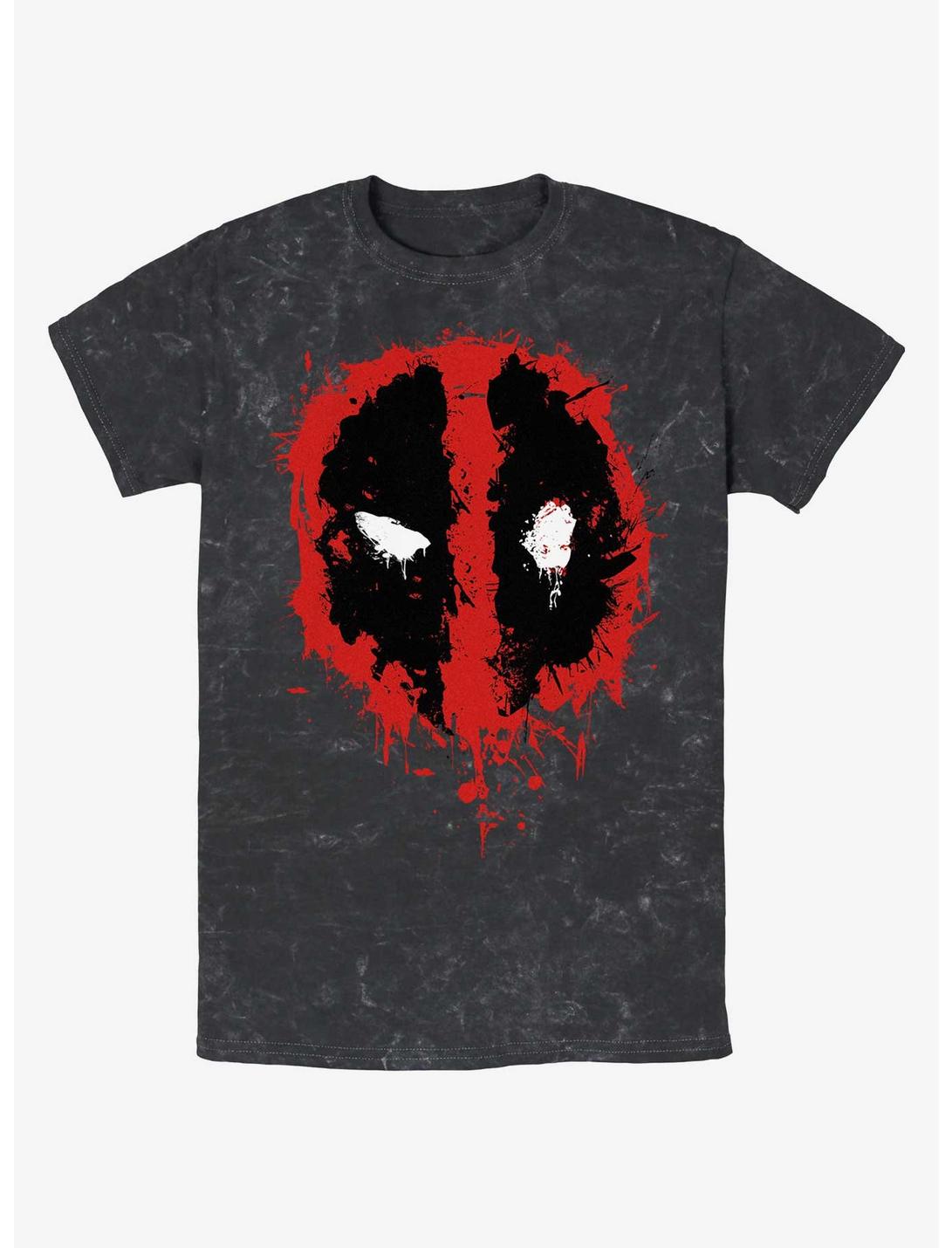 Marvel Deadpool Splatter Dead Eye Mineral Wash T-Shirt