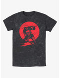 Marvel Deadpool Red Moon Silhouette Mineral Wash T-Shirt