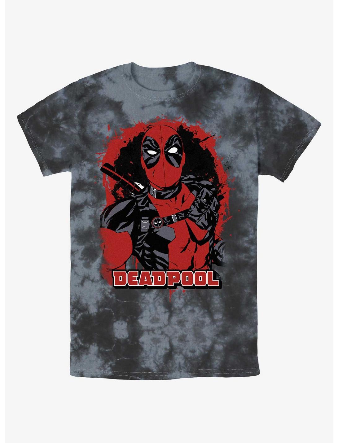 Marvel Deadpool Painted Merc Tie-Dye T-Shirt