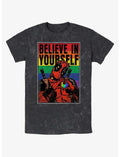 Marvel Deadpool Believe In Yourself Poster Mineral Wash T-Shirt