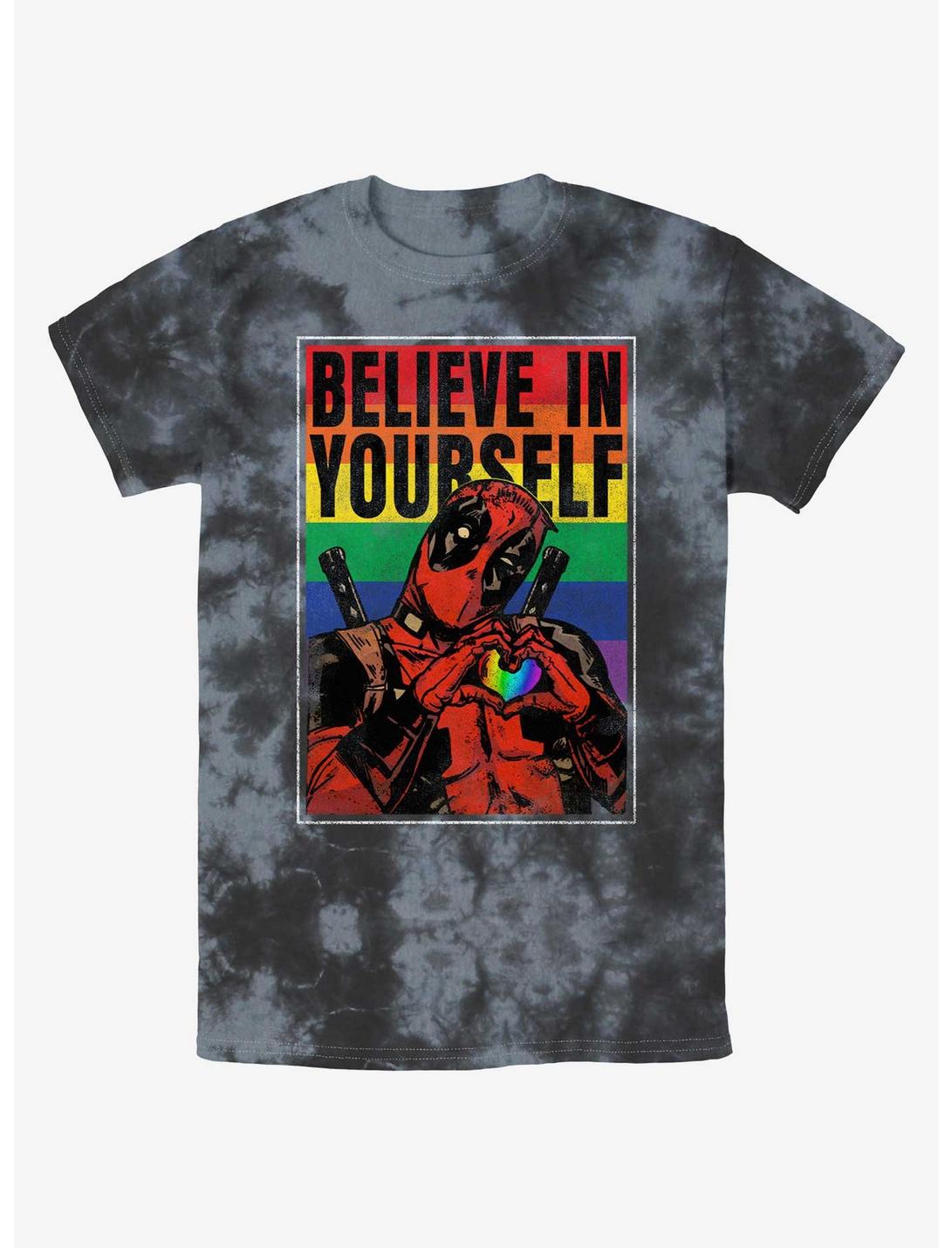 Marvel Deadpool Believe In Yourself Poster Tie-Dye T-Shirt