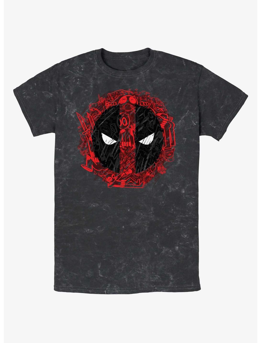 Marvel Deadpool Evil Eye Icons Mineral Wash T-Shirt