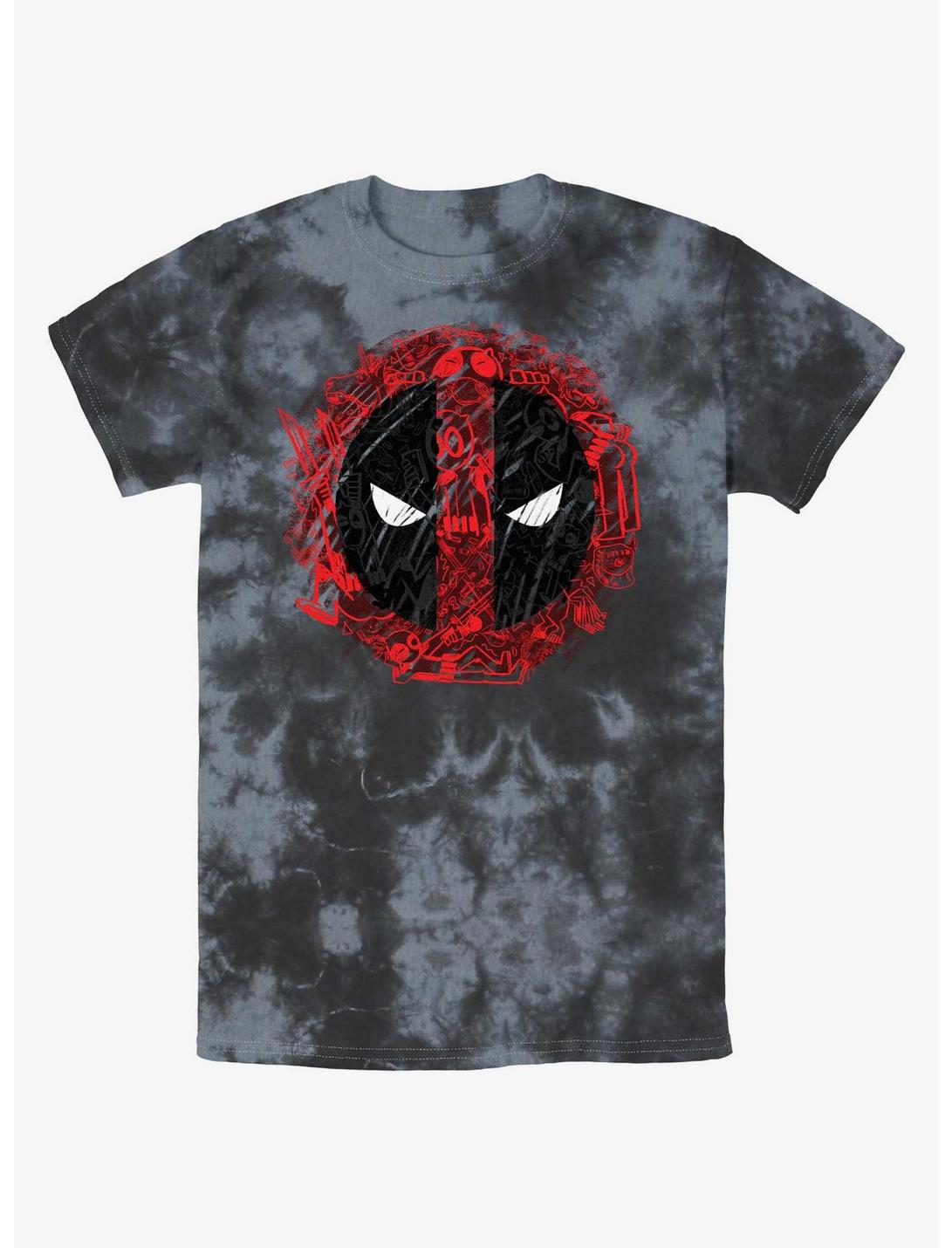 Marvel Deadpool Evil Eye Icons Tie-Dye T-Shirt