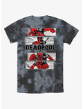 Marvel Deadpool Action Panels Tie-Dye T-Shirt