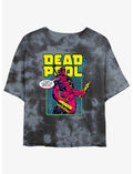 Marvel Deadpool Name Change Girls Tie-Dye Crop T-Shirt