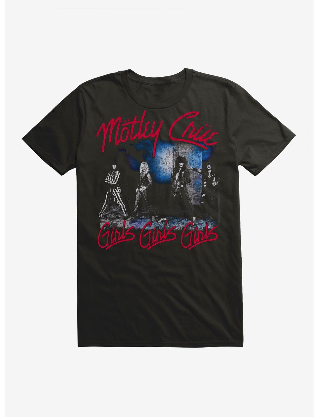 Motley Crue Girls Girls Girls Group Photo T-Shirt