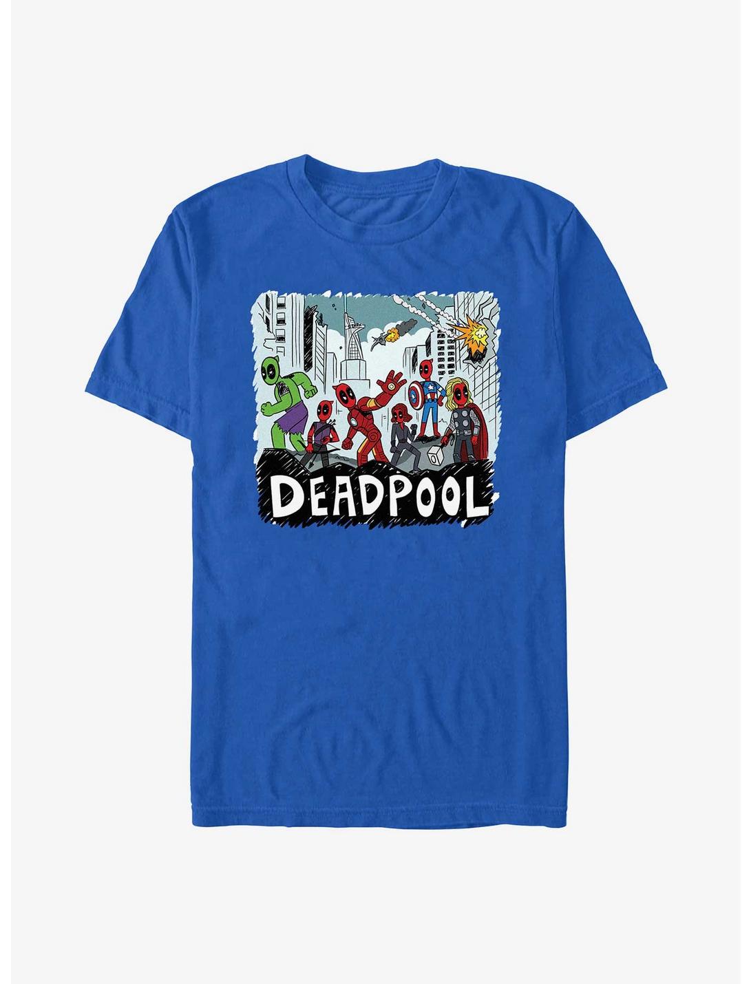 Marvel Deadpool & Wolverine Team Deadpool Avengers T-Shirt